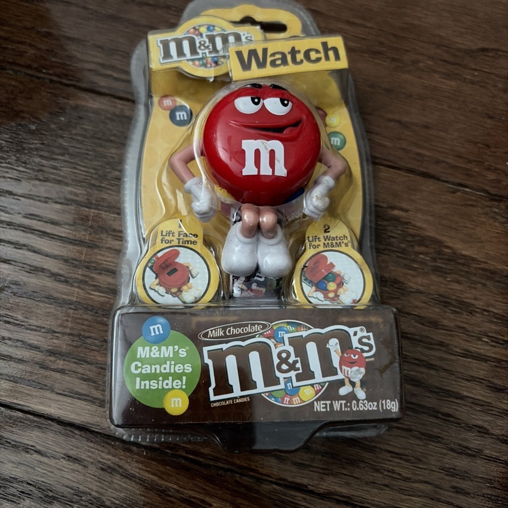 M&M's 2007 Collectible Red Character 3D Digital Wrist Watch NIB Y2K Novelty OS - Picture 2 of 7